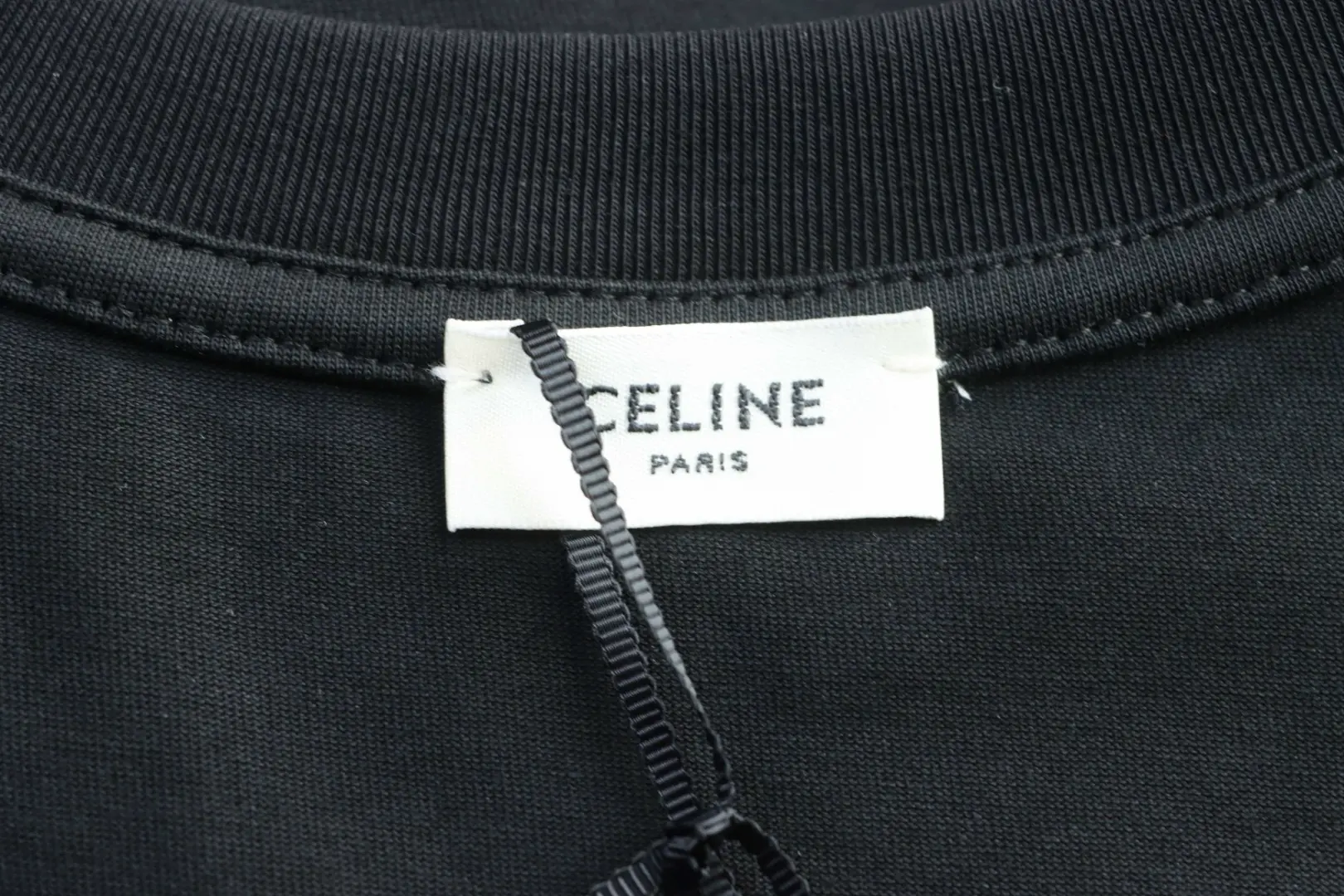 Celine T-Shirt mit klassischem Logo-Print und kurzen Ärmeln – Bild 9