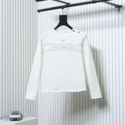 Kaschmirpullover mit Honigbienen-Goldfaden