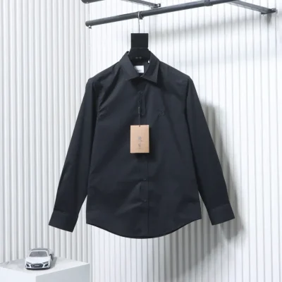 Klassisches Langarmshirt mit gesticktem TB-Logo