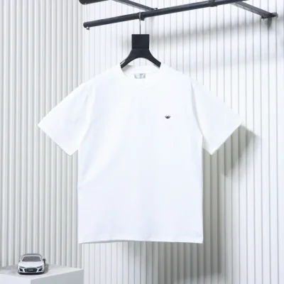 Kurzarm-T-Shirt für Paare mit gesticktem Bienenlogo