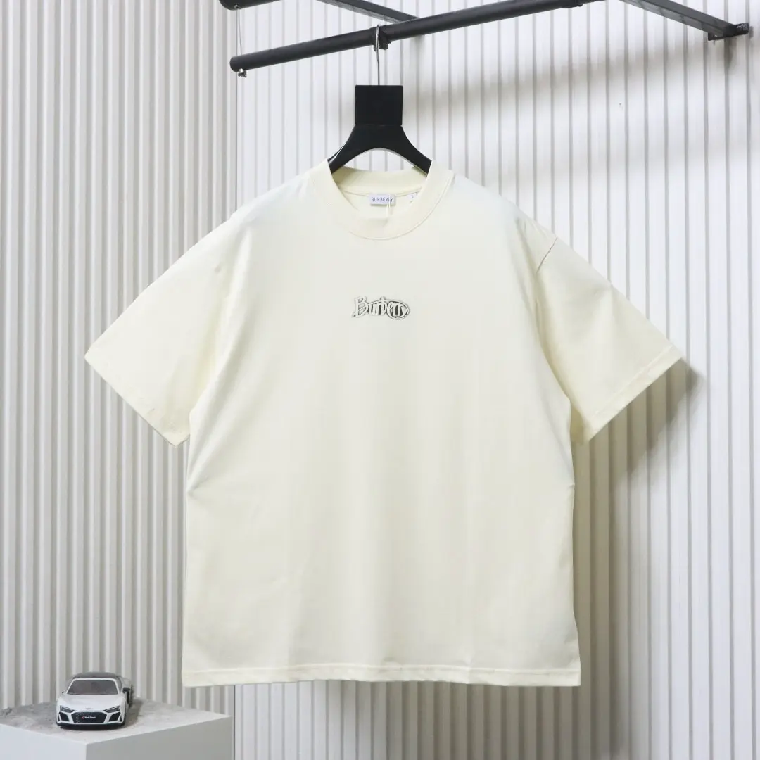 Kurzarm-T-Shirt im Retro-Stil mit Logo-Flockdruck zum Sammeln