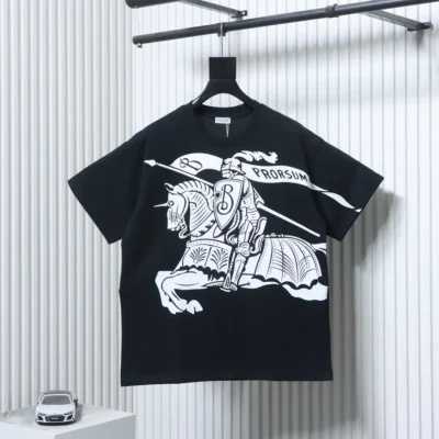 Kurzarm-T-Shirt mit Reitmotiv