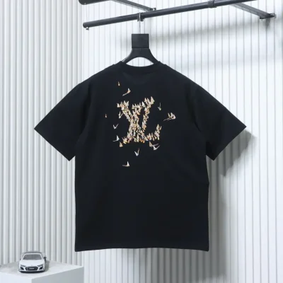 Kurzarm-T-Shirt mit besticktem Segelbootmotiv