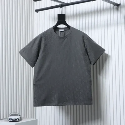 Kurzarmhemd mit vollflächigem Monogramm-Jacquard-Print
