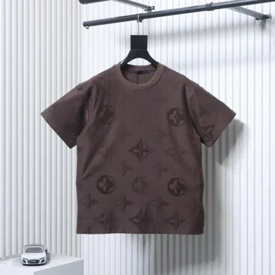 Kurzarmhemd mit vollflächigem Monogramm-Jacquard-Print