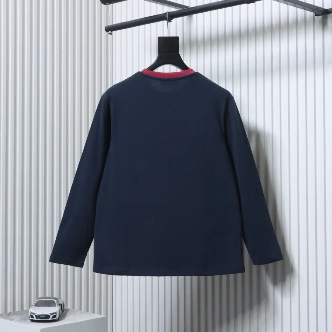 Langarm-T-Shirt mit Farbblockmuster – Bild 13