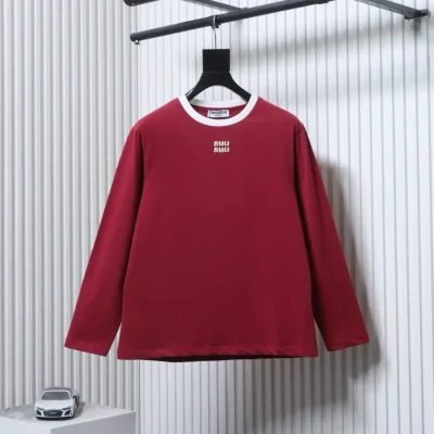 Langarm-T-Shirt mit Farbblockmuster