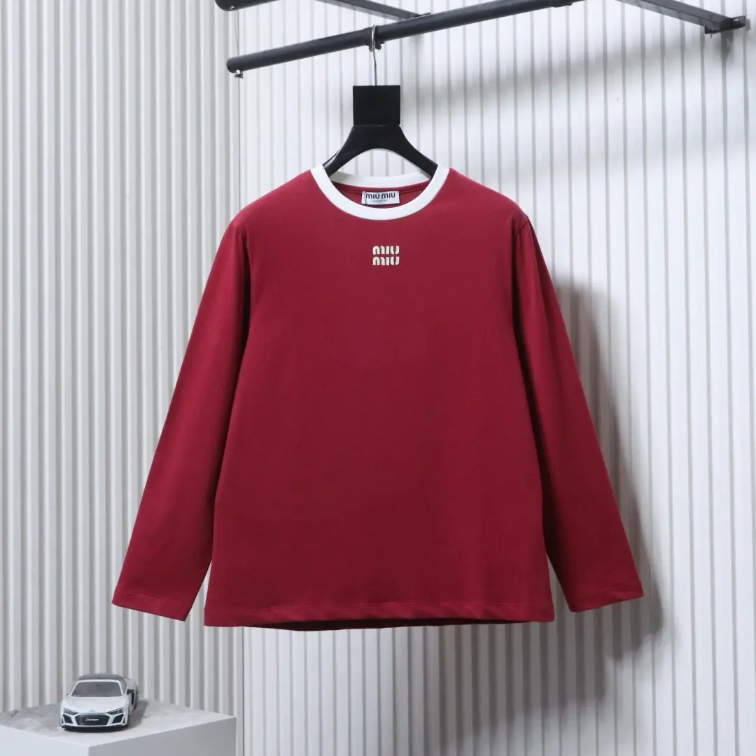 Langarm-T-Shirt mit Farbblockmuster