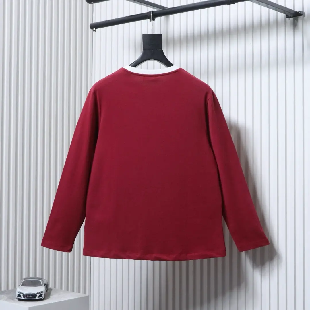 Langarm-T-Shirt mit Farbblockmuster – Bild 2