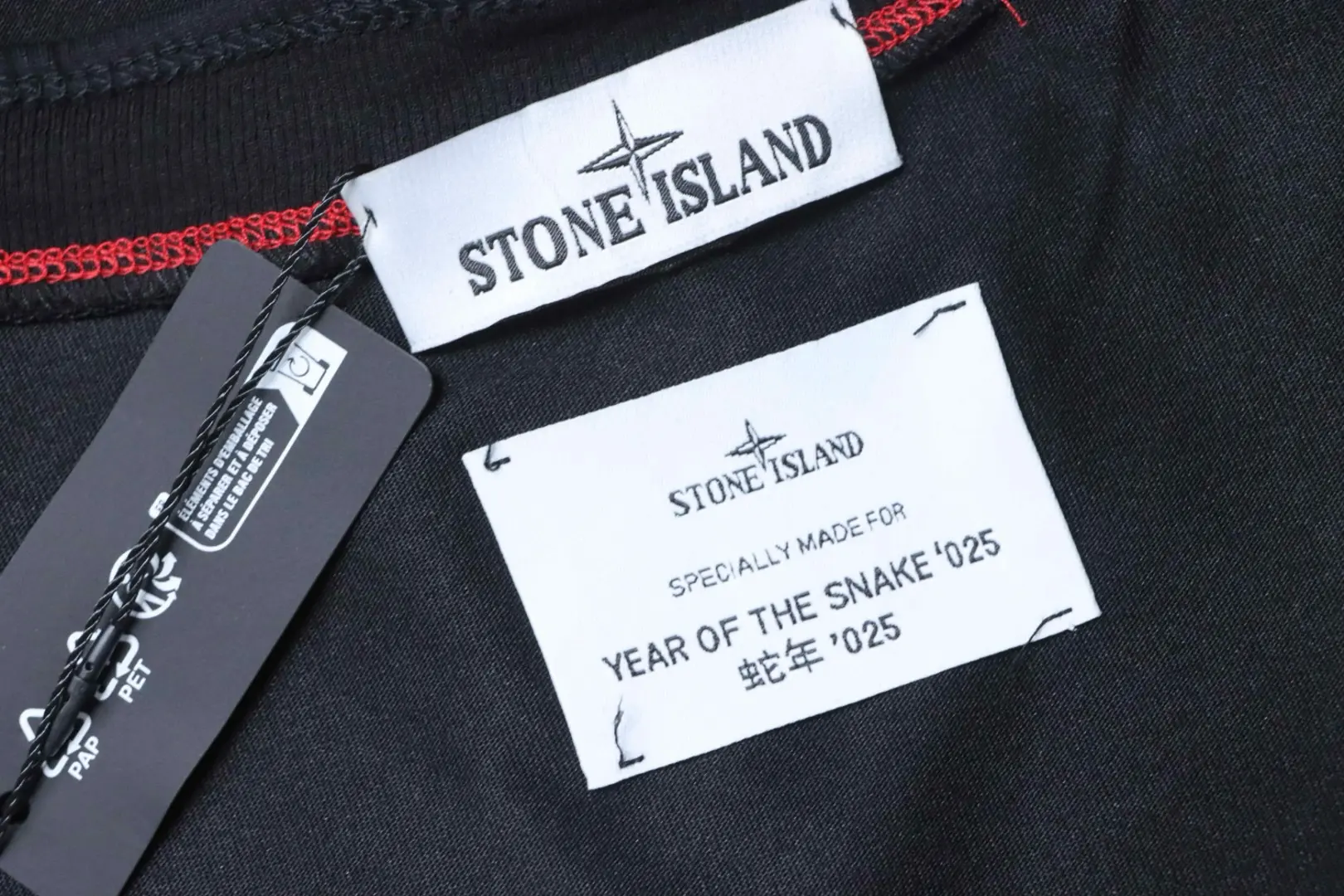 Limited Edition Kurzarm-T-Shirt zum Jahr der Schlange mit gesticktem Logo auf der Brust – Bild 8