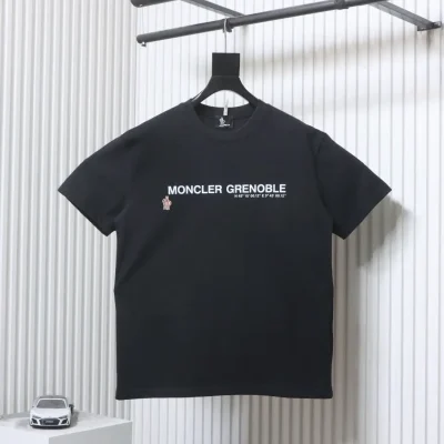 Moncler Kurzarmhemd mit Buchstabenprint