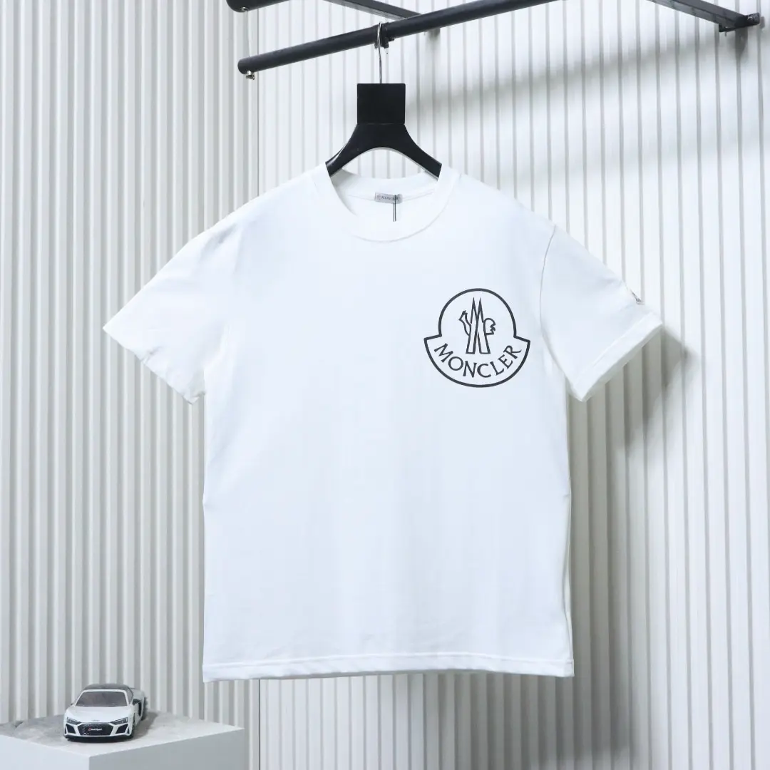 Moncler SS25 Kurzarm-T-Shirt mit Logo-Print auf der Brust – Bild 12