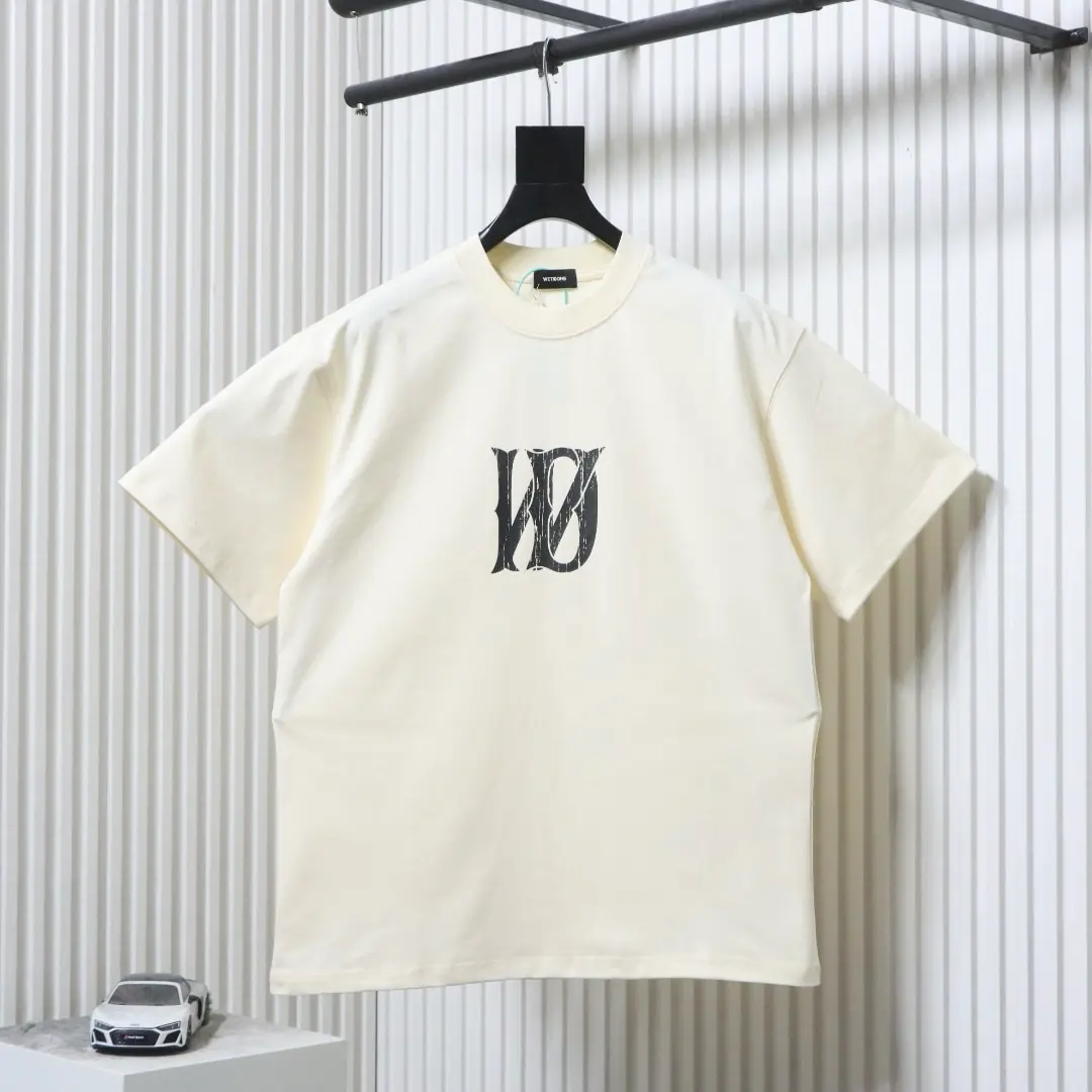 WE11DONE offizielle Website minimalistisches Kurzarm-T-Shirt mit Logoprint – Bild 3