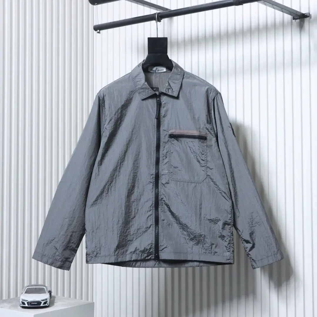 Nylon Meta Series Metallic Nylon Zipper Jacket – Bild 11