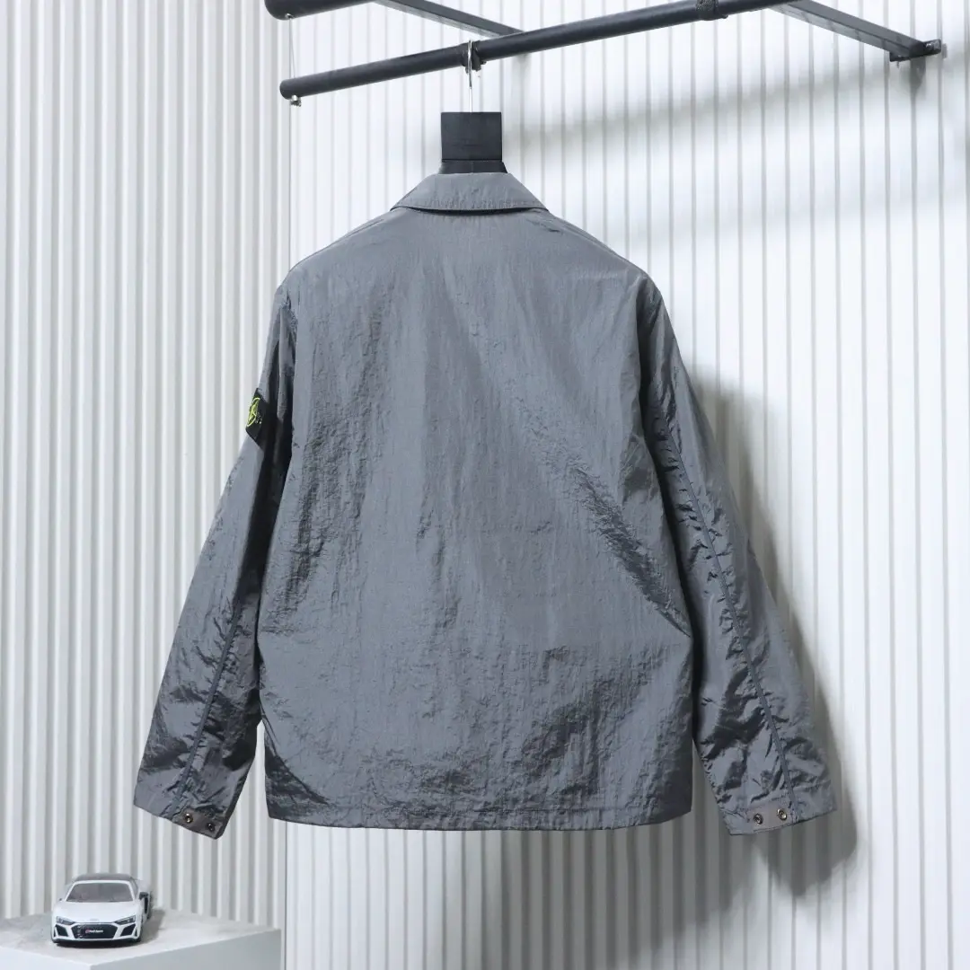 Nylon Meta Series Metallic Nylon Zipper Jacket – Bild 12