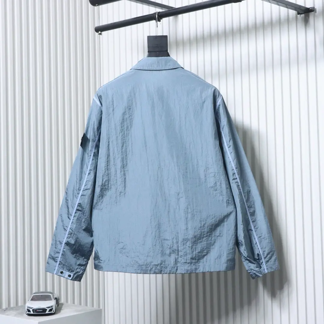 Nylon Meta Series Metallic Nylon Zipper Jacket – Bild 2