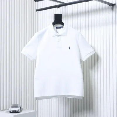Polo-Kurzarmshirt mit kleiner Pferde-Logo-Stickerei