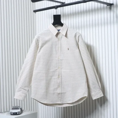 Ralph Lauren kariertes Hemd mit gesticktem Logo