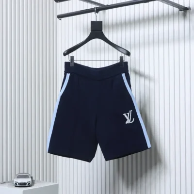 Strickshorts mit Jacquard-Logo