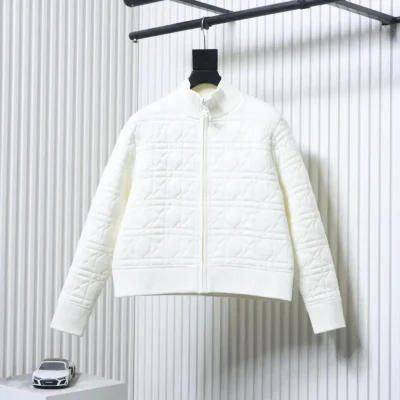 gesteppter Seidenwollmantel mit Rautenmuster