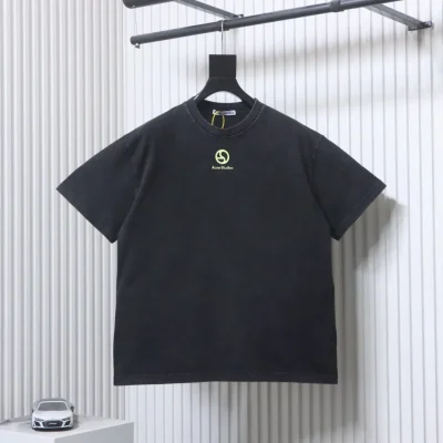 Acne Studios Washed T-Shirt Vorderansicht mit Logo