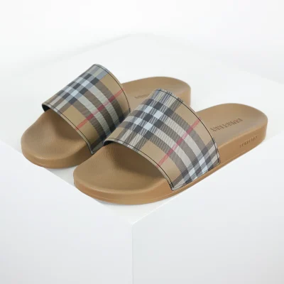 BBR Zehenfreie Slip-On-Sandalen, Khaki