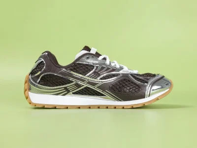 Bottega Veneta Orbit Fondant Silber Herrenschuh