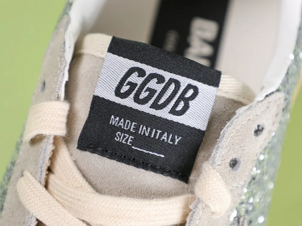 Golden Goose Silver Glitter Ball Star Sneakers Grau und Silber – Bild 12