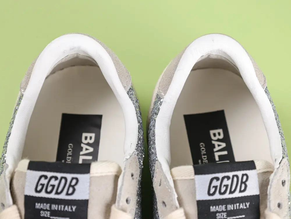 Golden Goose Silver Glitter Ball Star Sneakers Grau und Silber – Bild 10