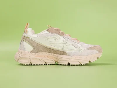 Off-White Be Right Back Suede Trainers Beige