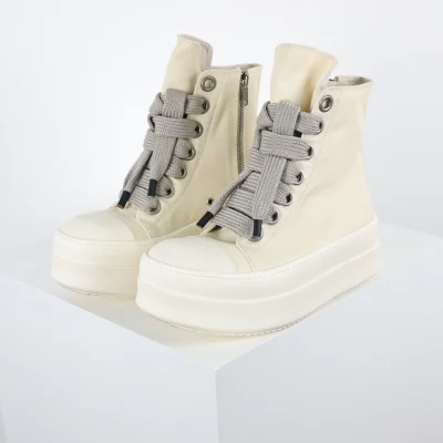 R1ck 0wens DRKSHDW High-Top-Sneaker, Wassermelonen-Beige
