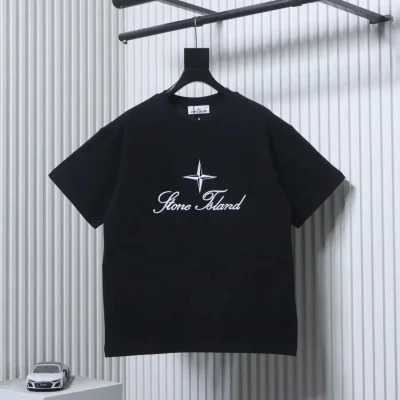 Stone Island Vorderansicht Schwarz