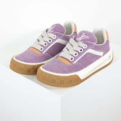 Tilted Biscuit Sneakers, Lila