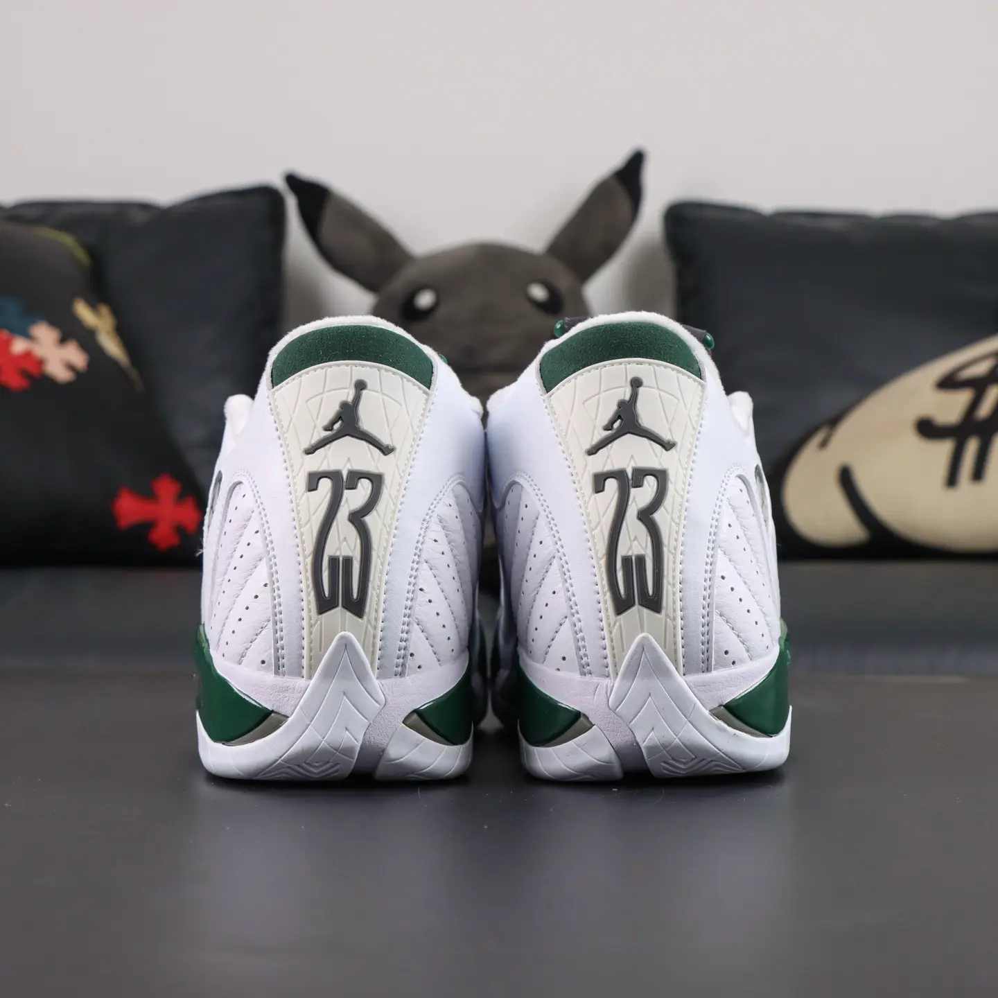 Air Jordan 14 Retro White Forest (Weißgrün) – Bild 6
