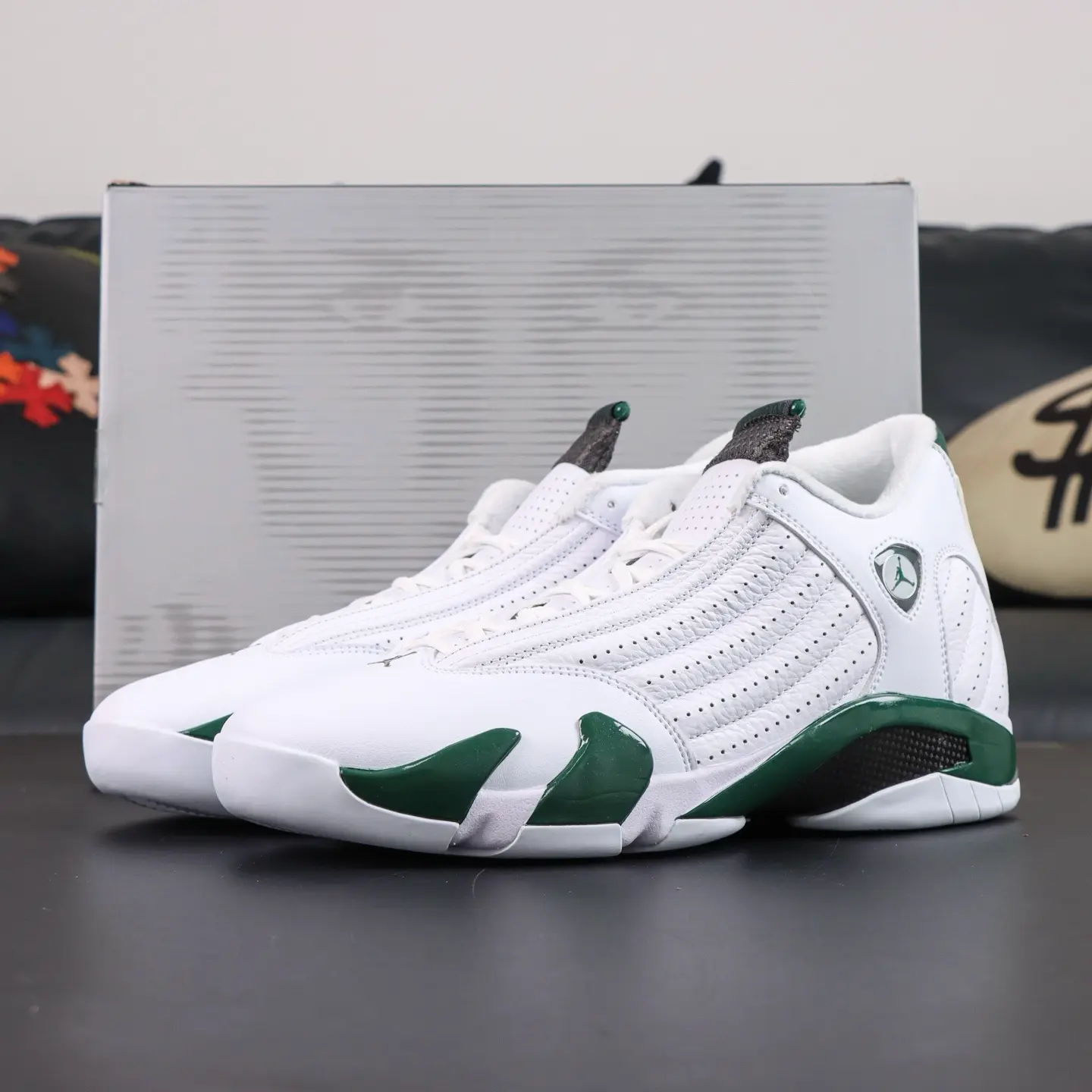 Air Jordan 14 Retro White Forest (Weißgrün)