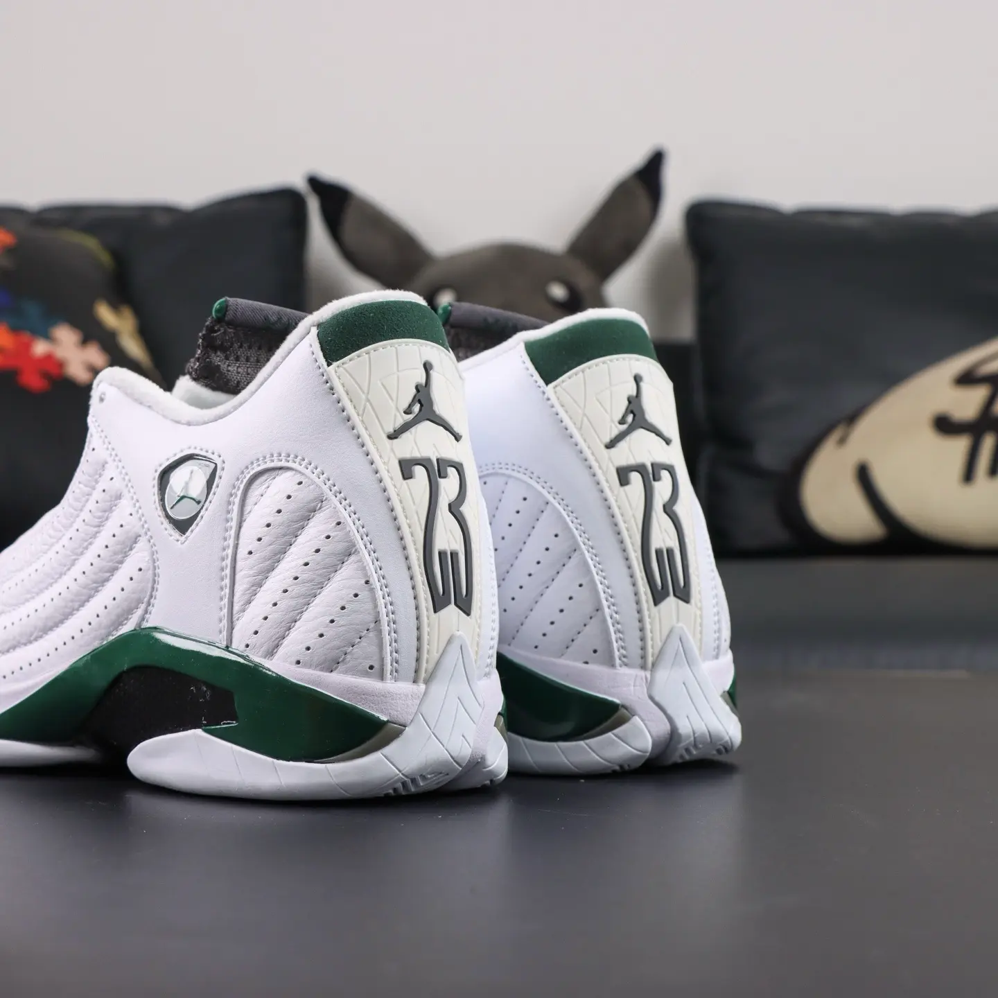 Air Jordan 14 Retro White Forest (Weißgrün) – Bild 7