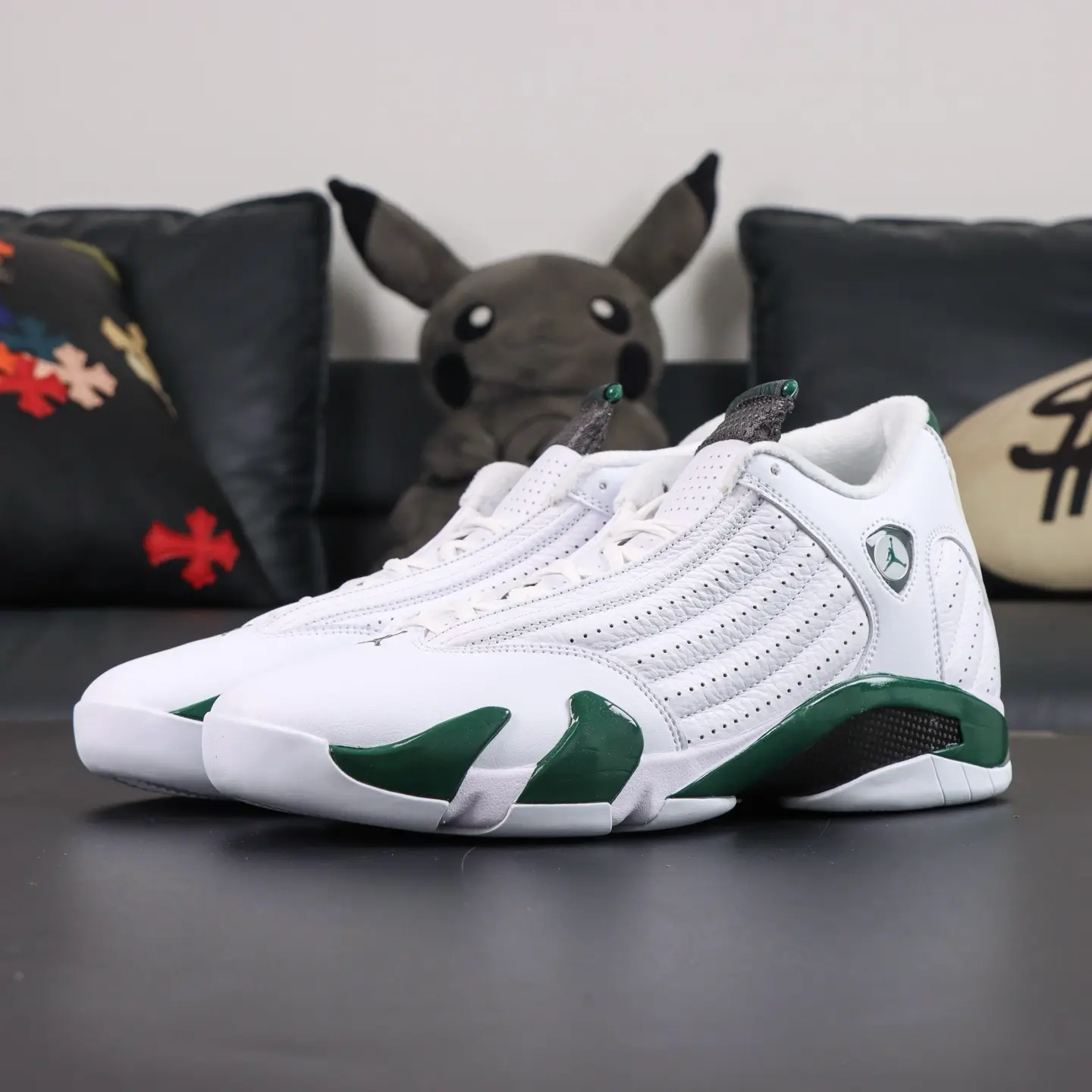 Air Jordan 14 Retro White Forest (Weißgrün) – Bild 5