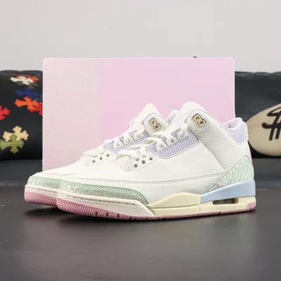 Air Jordan 3 Retro Sail and Jade Aura