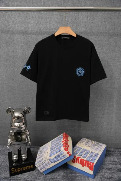 Chrome Hearts T-Shirt Vorderansicht Schwarz
