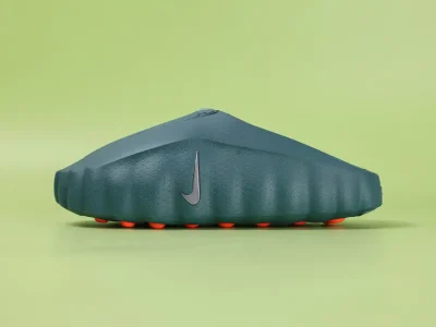 Foam Slip-On Mule Teal Green with Orange Rubber Outsole Studs