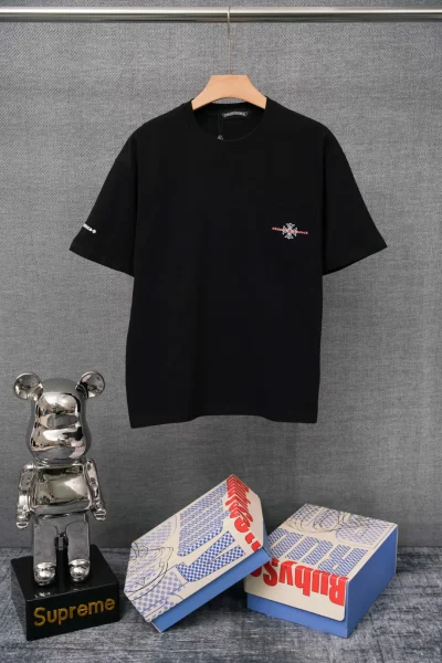 Chrome Hearts T-Shirt Vorderansicht Schwarz