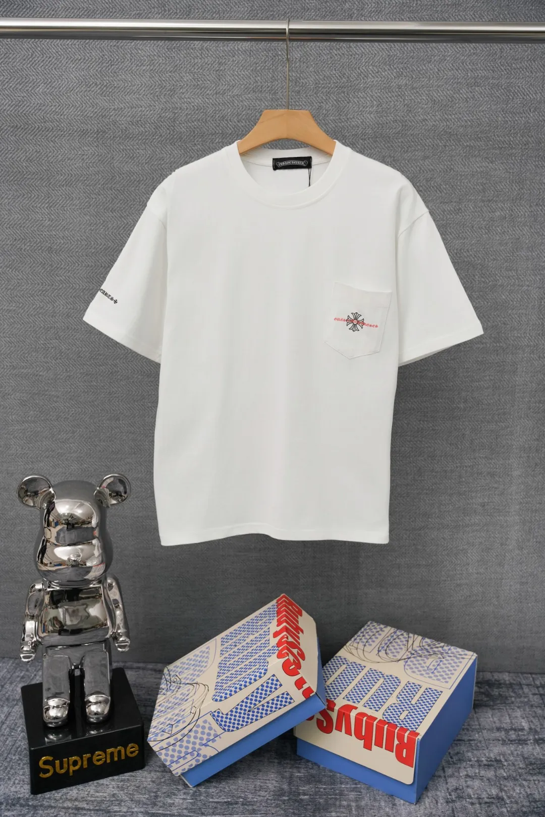 Chrome Hearts T-Shirt, Vorderansicht, Weiß