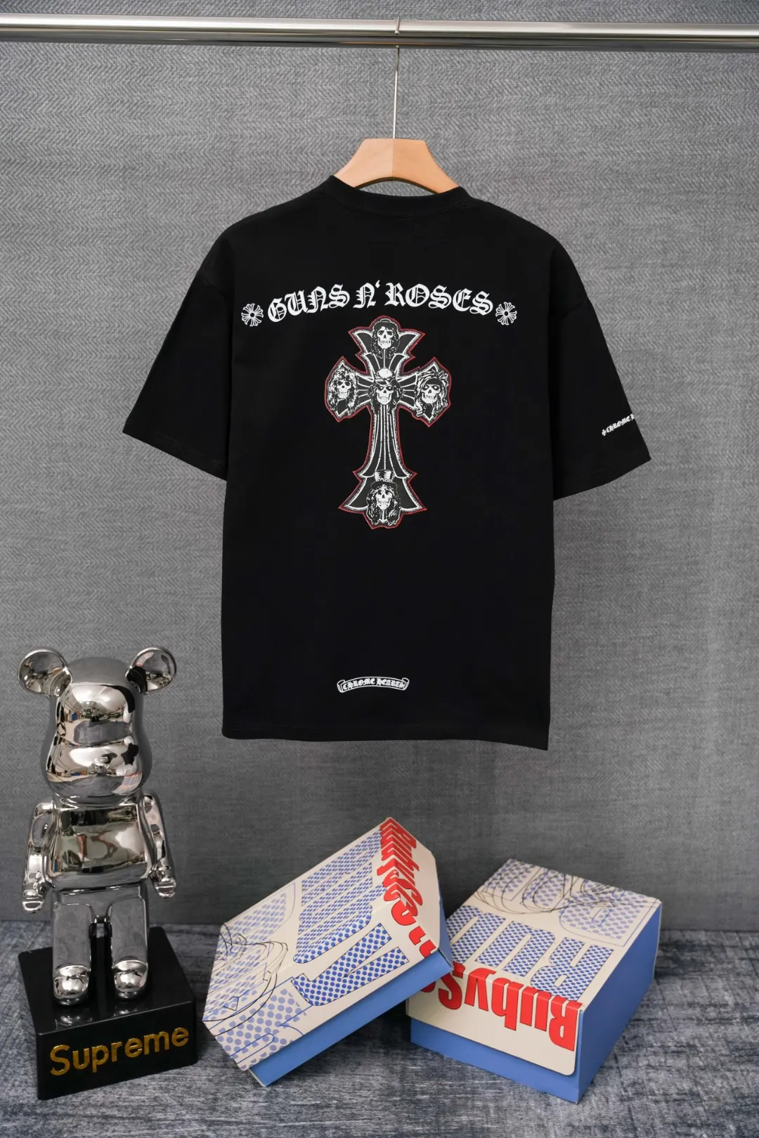 Chrome Hearts T-Shirt Rückansicht Schwarz