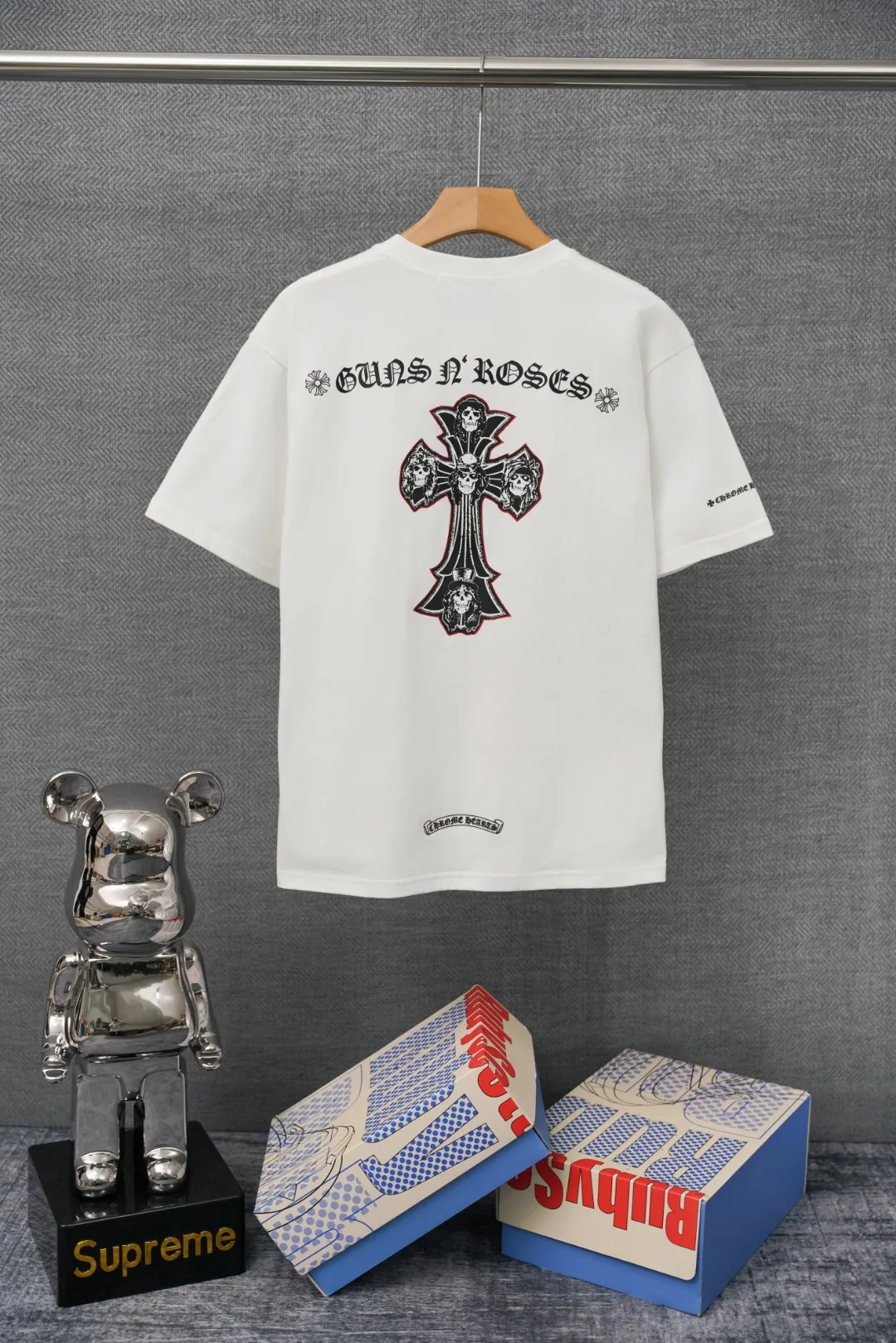 Chrome Hearts T-Shirt Rückansicht Weiß