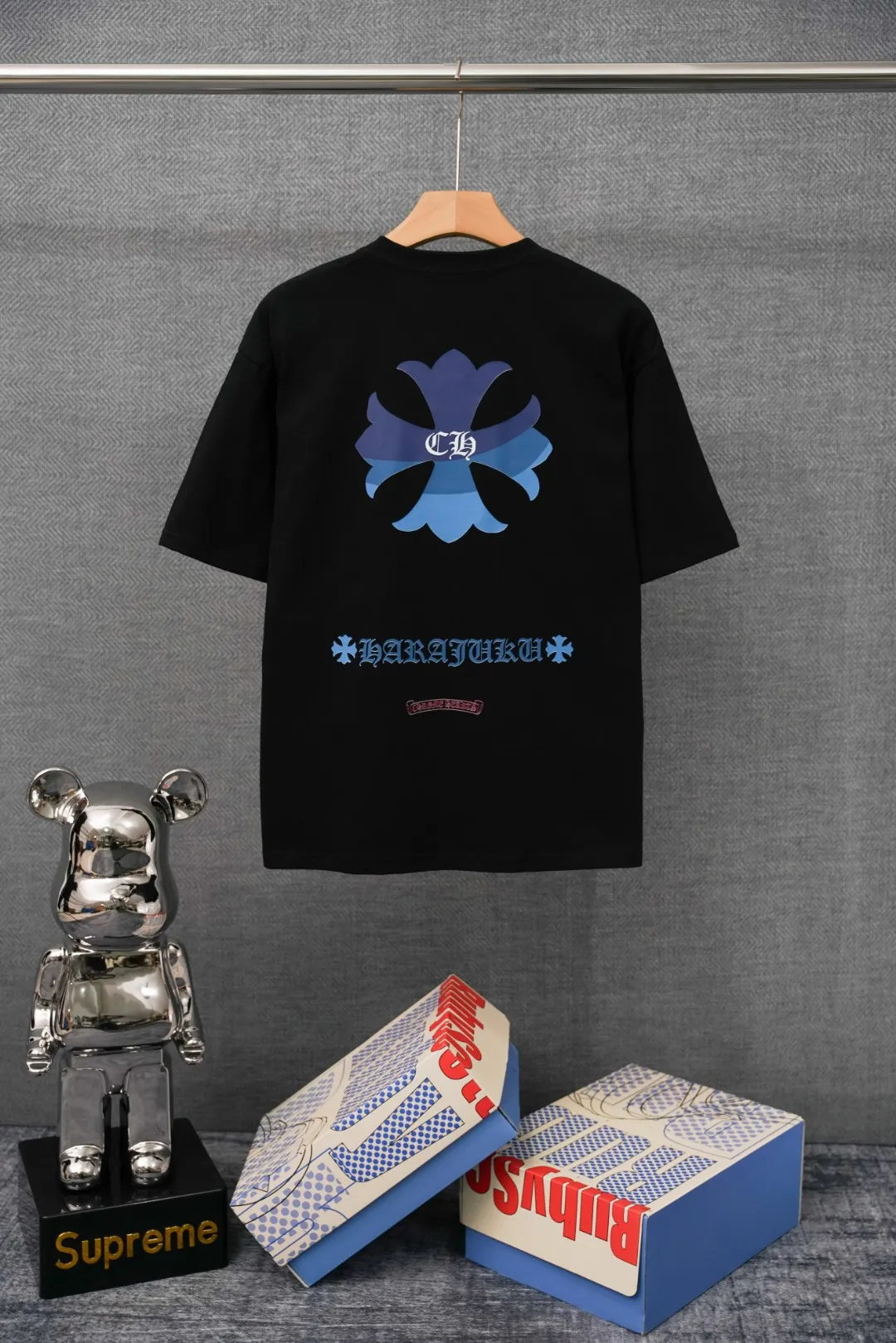 Chrome Hearts T-Shirt Rückansicht Schwarz