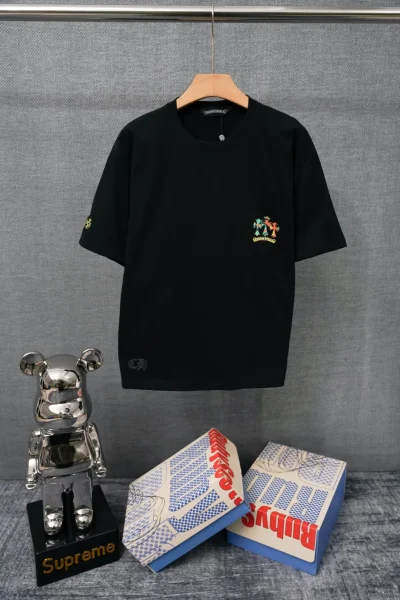 Chrome Hearts T-Shirt Vorderansicht Schwarz