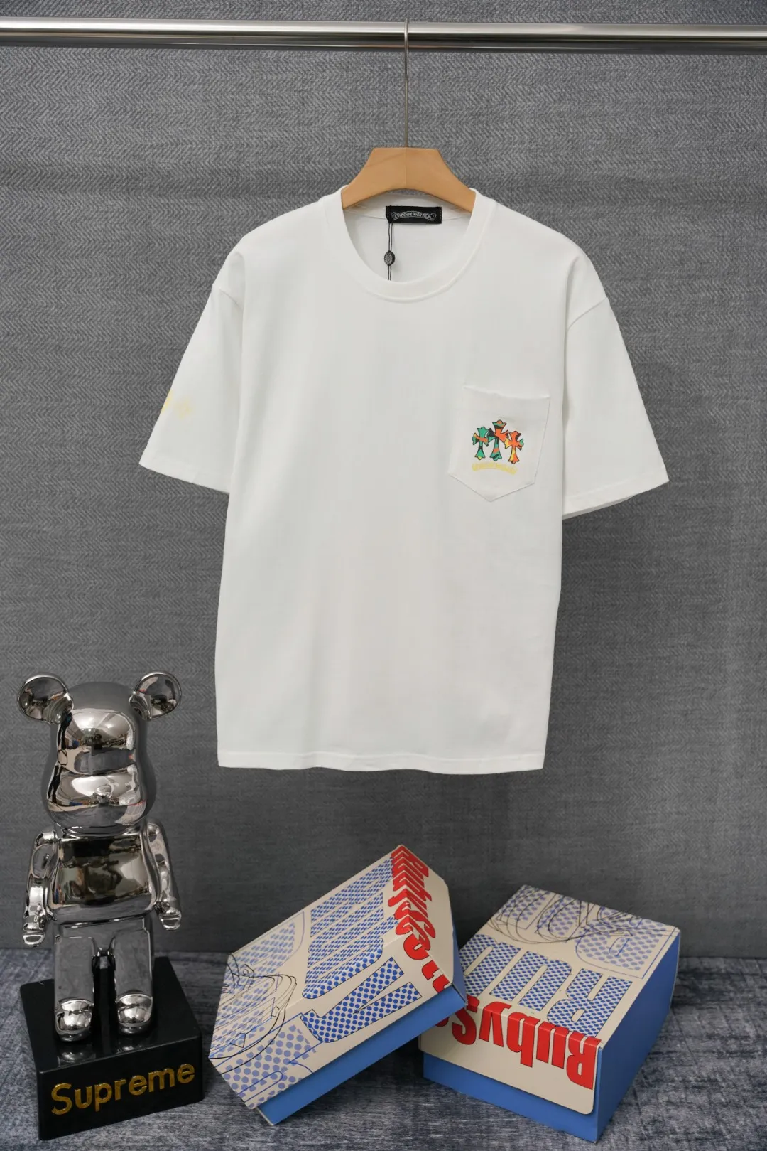 Chrome Hearts T-Shirt, Vorderansicht, Weiß