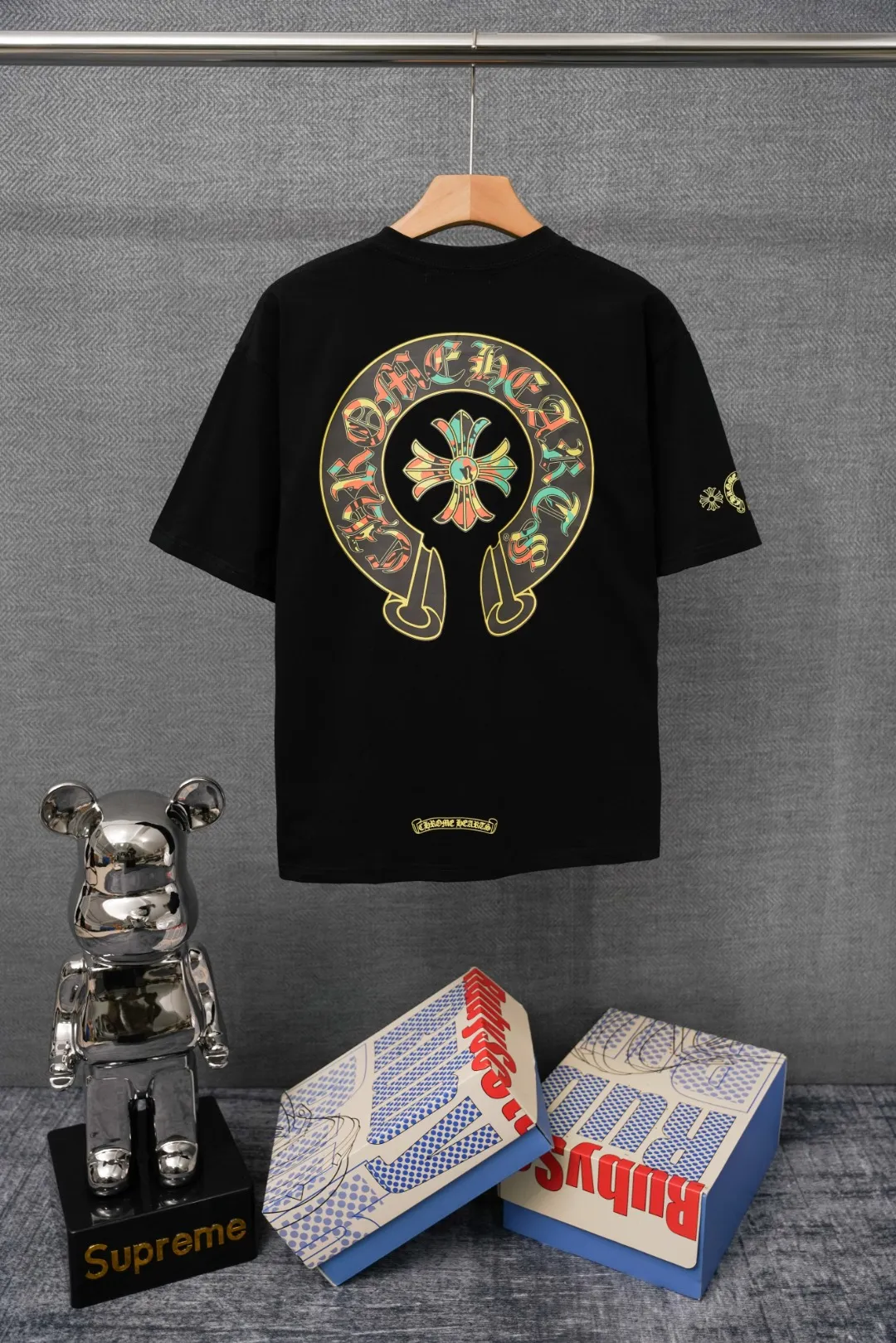 Chrome Hearts T-Shirt Rückansicht Schwarz