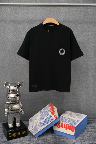Chrome Hearts T-Shirt Vorderansicht Schwarz