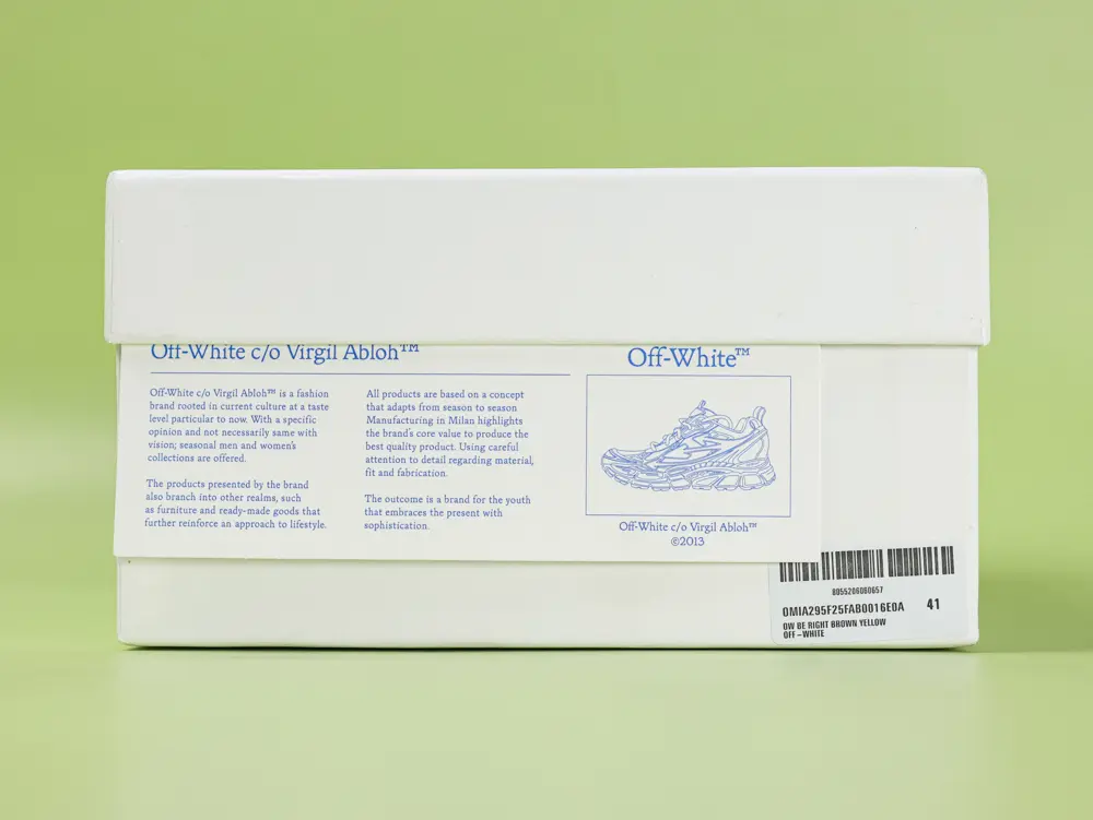 OFF-WHITE Be Right Back Dunkelbraun Creme – Bild 13
